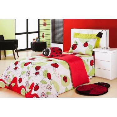 Imagem de Edredom Estampado Infantil Kids Solteiro 01 Peça - Joaninha - Enxovais
