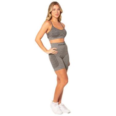 Imagem de Shorts Sem Costura Esporte De Microfibra Fitness Básica Sport Para Aca