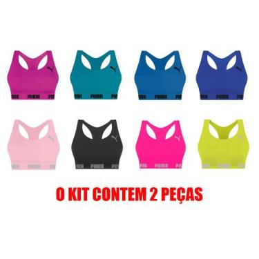 Imagem de 2 Tops Sem Costura E Sem Bojo Com Busto Anatômico E Costas Nadador Mod