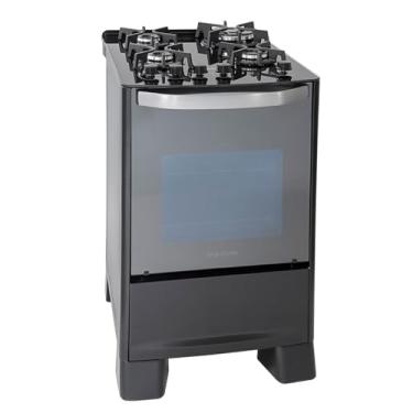 Imagem de SUGGAR FOGÃO MASTER GRILL PRETO MESA DE VIDRO 4 BOCAS TRIPLA CHAMA GRILL 220V TREMPE FERRO FUNDIDO ACENDIMENTO SUPERAUTOMÁTICO FGVMTG412PT