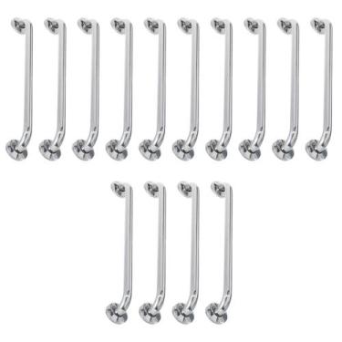 Imagem de Alça de Apoio 40cm Barra Inox Kit 14 Uni Idoso Cadeirante Banheiro Box