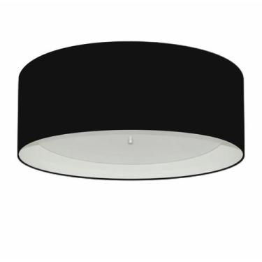 Imagem de Plafon Para Sala de Jantar Cilíndrico SJ-3008 Cúpula Cor Preto Branco 