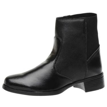 Imagem de Bota Cano Curto Lisa M&D Store Calce Fácil Sem Fecho Com Elástico - MD