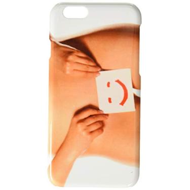 Imagem de Capa de celular mulher nua segurando um papel com um sorriso sobre a vagina para iPhone 6