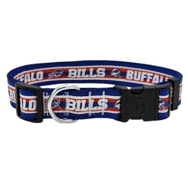 Imagem de Pets First Coleira de PET licenciada NFL Buffalo Bills, extra grande - resistente, forte e durável. Disponível em 31 times de futebol americano e 4 tamanhos
