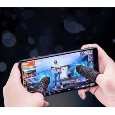 Imagem de luvas de dedo gamer para jogos de celular par