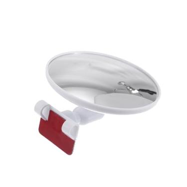 Imagem de Partuto 1 peça grande universal espelho de carro ponto cego - espelho retrovisor de carro rotação de 360 graus ajustável - vidro branco