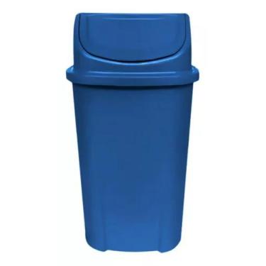 Imagem de Lixeira Basculante 60 Litros Várias Cores Coleta Seletiva Sem adesivo 