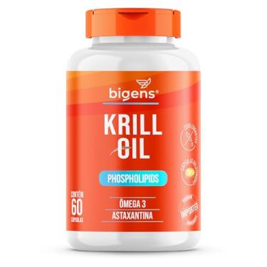 Imagem de Krill Oil Phospholipids, Ômega 3, Astaxantina, Fosfolipídeos, 60 cápsulas, Bigens (Unidade)
