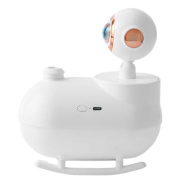 Imagem de Generic Umidificador de ar de mesa Umidificador de de água Moderno com luz Criativo Umidificador de gotejamento de água Umidificador para sala de, Branco