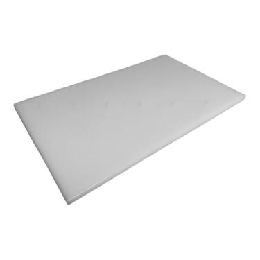 Imagem de Tábua de Carne Plástica Branca Polietileno 40x25cm 6mm