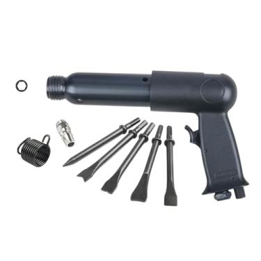 Imagem de Ioensy Martelo pneumático removedor de ferrugem martelo pneumático compacto reparo de pneus picareta pneumática escavadeira pneumática formões pneumáticos, 220x145mm