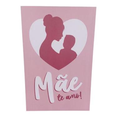 Imagem de Quadro Placa Decorativa mdf 20x30 MAE TE AMO - AS