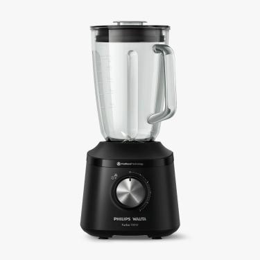 Imagem de Liquidificador Philips Walita Serie 3000 Turbo Jarra De Vidro 700W Preto HR2272 127V
