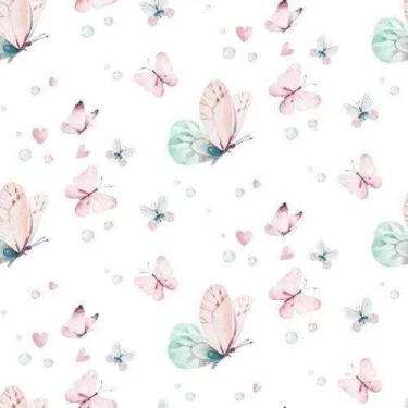 Imagem de Papel De Parede Adesivo Lavável Borboletas Coloridas In202 - Banner Ba