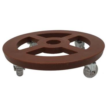 Imagem de Suporte Redondo com Roda 30cm para Vasos - Alpe & Aritana CORES:Amêndo