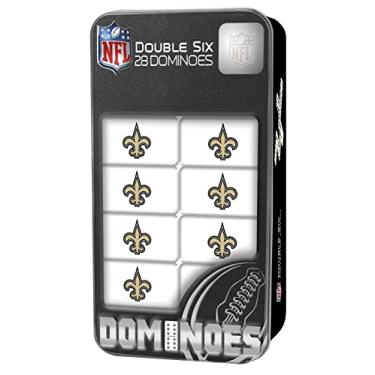 Imagem de MasterPieces NFL New Orleans Saints Edição de colecionador Double Six Dominoes
