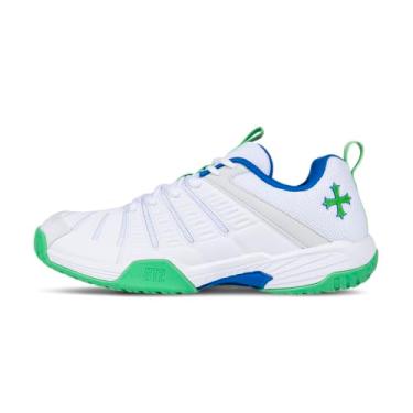 Imagem de Teuton Tênis esportivo ST2 unissex All-Court: Tênis leve e respirável para tênis, squash, pickleball e mais - tamanhos 37-48 EUR, Branco, 12.5 Women/11 Men