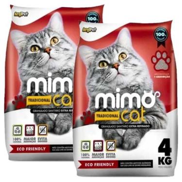 Imagem de Kit 2 Areia Higienica Para Gatos Mimo Cat Total 8kg
