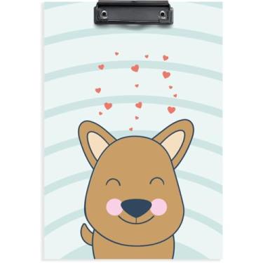 Imagem de Prancheta de Duratex, Ofício, Cachorrinho, com Prendedor de Metal, Embalagem com 06 Unidades, Stalo