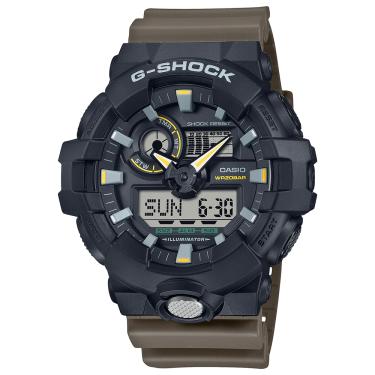 Imagem de Relógio CASIO G-SHOCK masculino anadigi marrom GA-710TU-1A3DR