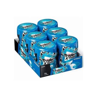 Imagem de Chiclete Trident Hortelã Peppermint X Senses dp 54g c/ 6unid