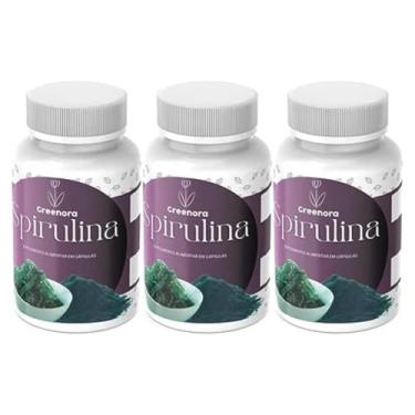 Imagem de Spirulina 500mg - 120 Cápsulas | Consumo Sugerido: 2 Cápsulas 2 Vezes ao Dia (Kit 3)