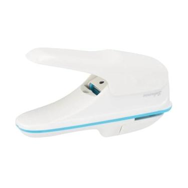 Imagem de Grampeador Sem Grampos de Mão, Ferramenta Manual de Ligação Sem Grampos de Papel Branco St Pler para Casa, Escola, Escritório e Uso Em Viagens (Branco)