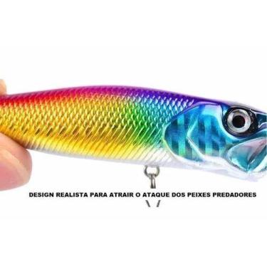 Imagem de Kit Com 6 Isca Artificial Importada Superficie Popper 9 Cm - MINYMIX