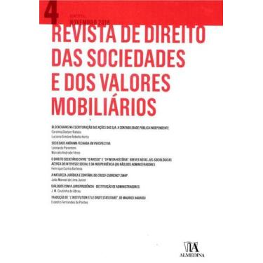 Imagem de Revista de Direito das Sociedades e dos Valores Mobiliários Nº4 - livr
