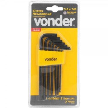Imagem de Jogo De Chaves Torx T10 A T40 7pcs - Vonder 3573010040