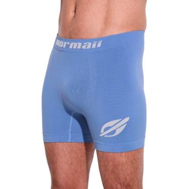 Imagem de Cueca Boxer Box Mormaii Cintura Média Durável Poliamida, Azul jeans, G