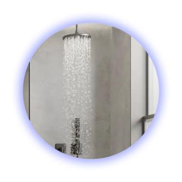 Imagem de Espelho Redondo Led Sem Moldura 40 Cm - LANDI, BRANCO FRIO FONTE