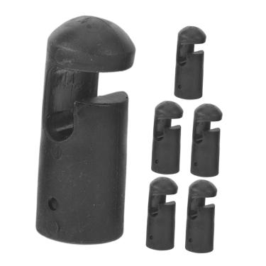 Imagem de Kisangel 6 Peças De Tampas De Poste De Trampolim Tampas De Barra De Trampolim Universal Peças De Reposição De Gancho Em G De Plástico Para Postes De Cerca De Mini Trampolins