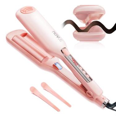 Imagem de Ferro de frisar NOVUS Waver Anti-Scald Hair Crimper 28mm para mulheres