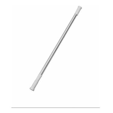 Imagem de Kit 2 Varão Regulável Extensível Barra Pressão P/cortina Box Banheiro Cozinha Porta Cortina Haste Multiuso