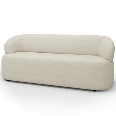 Imagem de Sofá 3 Lugares Orgânico Sala De Estar Living 170cm Carmen F04 Linho Mescla - Lyam Decor