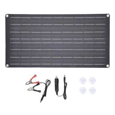 Imagem de Luocute Painel Solar de Carregamento Rápido de 25W, Carregador de Bateria Solar Fotovoltaico Portátil, Painel Solar de Carregamento Rápido para Acampamento de Carros, Emergência