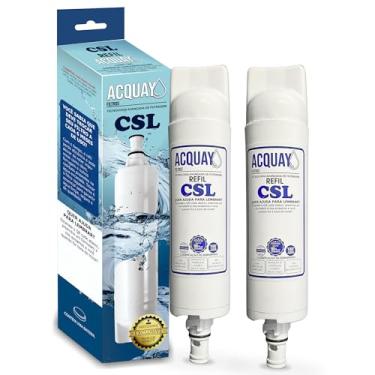 Imagem de Kit 2 Refis para Filtro de Água ACQUAY CSL Compativel Purificador Consul CPC30 CPC31