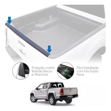 Imagem de Protetor Borda Da Tampa Traseira Vw Amarok Todos Anos Preto