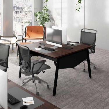 Imagem de Mesa de Escritório Plataforma 90cm c/ Caixa de Tomadas F5 - F5 Office 