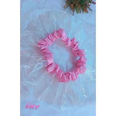 Imagem de Touca de umectação/banho borda rosa - Lidi'as Ateliê 