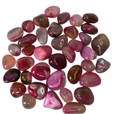 Imagem de Pedra Ágata Rosa 1 a 3 cm Rolada 500 gramas Natural