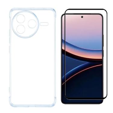 Imagem de Compatível com Xiaomi Poco F7 Pro - Capinha Capa Case Anti impacto Queda + 1 Pelicula de Vidro 3d Cobre Toda a Tela