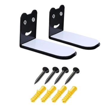 Imagem de MOOKEENONE Prateleira de metal Soundbar, suporte de parede Soundbar para a maioria das barras de som