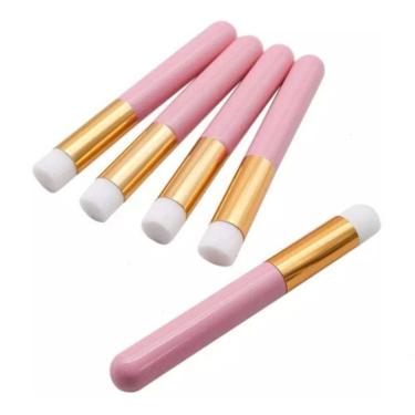 Imagem de Pincel Kabuki Maquiagem Corretivo Pó Denso Blush Rosto Belez