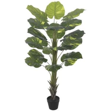 Imagem de Planta Artificial Arvore Jiboia Real Toque C/Pote X18 Verde 1,4m - FLO