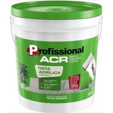 Imagem de Tinta acr prof renner fosco branco 18l