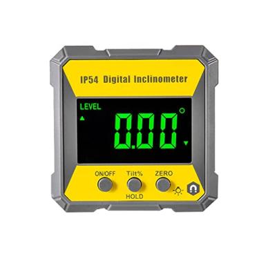Imagem de Protrator Digital LCD com 4 x 90 Graus Inclinômetro Magnético Precisão de 0 2 Buscador Ângulo Nível Box IP54 Instrumento Nivelamento Elétrico para Marcenaria Máquinas Reparo Automotivo