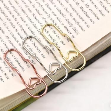 Imagem de Clipes de metal para canetas, porta-lápis, inserções, clipe de papel, marcadores, agenda, escritório, material escolar, 6 peças